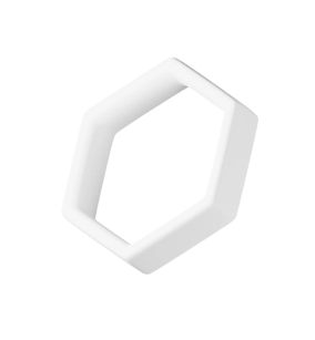 Small hexagon background shape