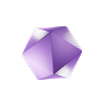 Small purple hexagon background shape